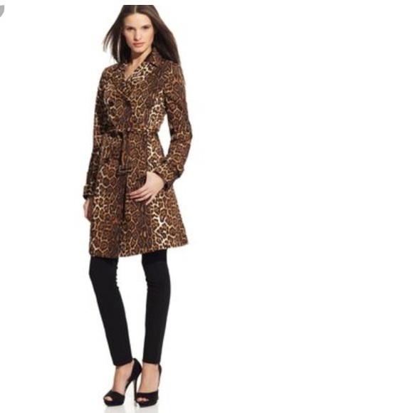 bcbg leopard coat